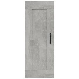 Dulap suspendat, gri beton, 35x34x90 cm, lemn prelucrat, 5 image