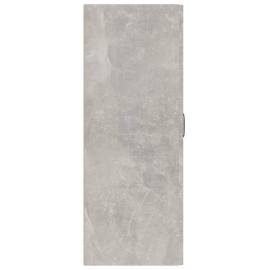 Dulap suspendat, gri beton, 69,5x34x90 cm, lemn prelucrat, 7 image