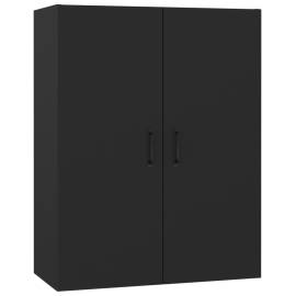 Dulap suspendat, negru, 69,5x34x90 cm, lemn prelucrat, 2 image