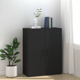 Dulap suspendat, negru, 69,5x34x90 cm, lemn prelucrat, 3 image