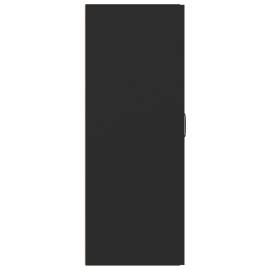 Dulap suspendat, negru, 69,5x34x90 cm, lemn prelucrat, 7 image