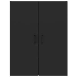 Dulap suspendat, negru, 69,5x34x90 cm, lemn prelucrat, 6 image