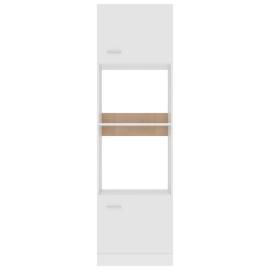 Dulap cuptor microunde, alb, 60 x 57 x 207 cm, pal, 6 image
