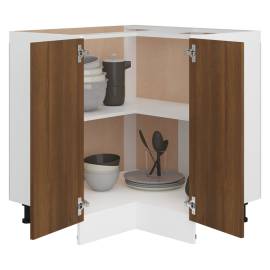 Dulap de bucătărie, stejar maro 75,5x75,5x80,5 cm lemn compozit, 4 image