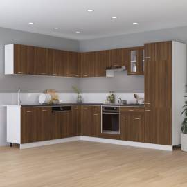 Dulap de bucătărie, stejar maro 75,5x75,5x80,5 cm lemn compozit, 3 image