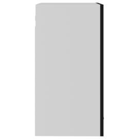 Dulap de sticlă suspendat, negru, 40 x 31 x 60 cm, pal, 8 image
