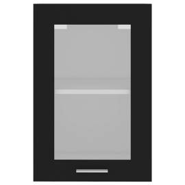 Dulap de sticlă suspendat, negru, 40 x 31 x 60 cm, pal, 7 image