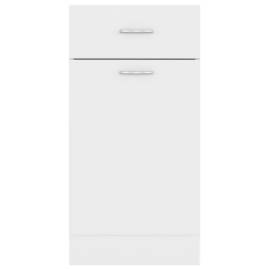 Dulap inferior cu sertar, alb, 40 x 46 x 81,5 cm, pal, 7 image