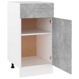 Dulap inferior cu sertar, gri beton, 40 x 46 x 81,5 cm, pal, 5 image