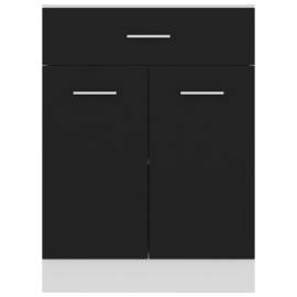 Dulap inferior cu sertar, negru, 60 x 46 x 81,5 cm, pal, 5 image