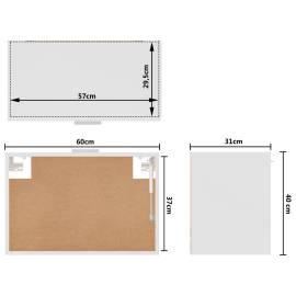 Dulap suspendat, alb, 60 x 31 x 40 cm, pal, 9 image