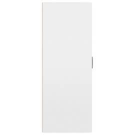 Dulap suspendat, alb extralucios, 69,5x34x90 cm, lemn prelucrat, 7 image