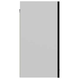 Dulap suspendat, negru, 60 x 31 x 60 cm, pal, 7 image