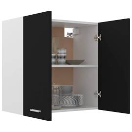 Dulap suspendat, negru, 60 x 31 x 60 cm, pal, 4 image