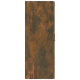 Dulap suspendat, stejar fumuriu, 69,5x34x90 cm, lemn prelucrat, 7 image