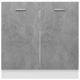 Mască de chiuvetă, gri beton, 80 x 46 x 81,5 cm, pal, 6 image