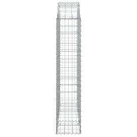 Coș gabion arcuit, 150x30x140/160 cm, fier galvanizat, 4 image