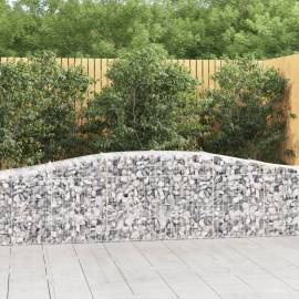 Coșuri gabion arcuite 4 buc, 400x50x80/100 cm, fier galvanizat