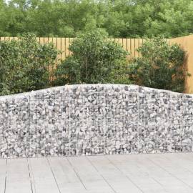 Coșuri gabion arcuite 6 buc, 400x50x80/100 cm, fier galvanizat