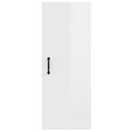 Dulap perete suspendat alb lucios 34,5x34x90cm lemn prelucrat, 6 image