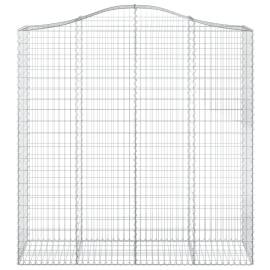 Coșuri gabion arcuite, 4 buc 200x50x200/220 cm, fier galvanizat, 4 image