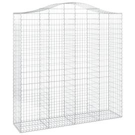 Coșuri gabion arcuite, 4 buc 200x50x200/220 cm, fier galvanizat, 3 image