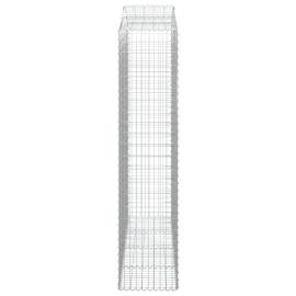 Coșuri gabion arcuite, 8 buc, 200x50x220/240cm, fier galvanizat, 5 image