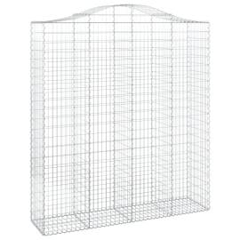 Coșuri gabion arcuite, 8 buc, 200x50x220/240cm, fier galvanizat, 3 image