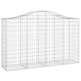 Coșuri gabion arcuite 15 buc, 200x50x120/140 cm,fier galvanizat, 3 image