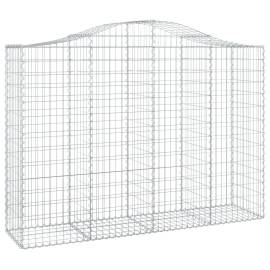 Coșuri gabion arcuite 2 buc, 200x50x140/160 cm, fier galvanizat, 3 image