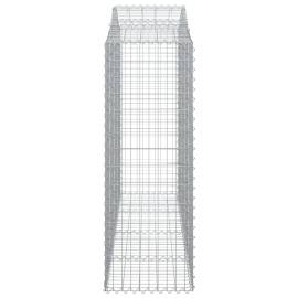 Coșuri gabion arcuite 6 buc, 200x50x140/160 cm, fier galvanizat, 5 image