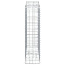 Coșuri gabion arcuite 9 buc, 200x50x180/200 cm, fier galvanizat, 5 image