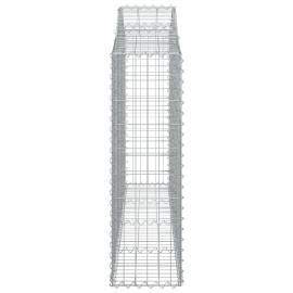 Coșuri gabion arcuite 15 buc, 200x30x100/120 cm fier galvanizat, 5 image