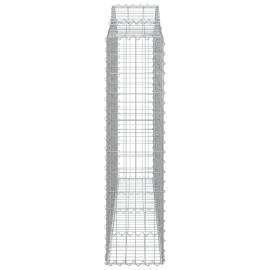 Coșuri gabion arcuite 2 buc, 200x30x120/140 cm, fier galvanizat, 5 image