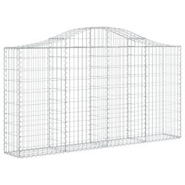 Coșuri gabion arcuite 3 buc, 200x30x100/120 cm fier galvanizat, 3 image