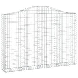 Coșuri gabion arcuite 3 buc, 200x30x140/160cm, fier galvanizat, 3 image