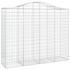 Coșuri gabion arcuite 3 buc, 200x50x160/180 cm, fier galvanizat, 3 image