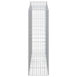 Coșuri gabion arcuite 3 buc, 200x50x160/180 cm, fier galvanizat, 5 image