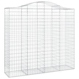 Coșuri gabion arcuite 3 buc, 200x50x180/200 cm, fier galvanizat, 3 image