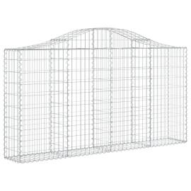 Coșuri gabion arcuite 8 buc, 200x30x100/120 cm fier galvanizat, 3 image