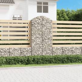 Coș gabion arcuit, 100x30x200/220 cm, fier galvanizat