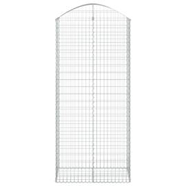 Coș gabion arcuit, 100x50x220/240 cm, fier galvanizat, 3 image