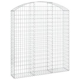 Coș gabion arcuit, 150x30x160/180 cm, fier galvanizat, 2 image