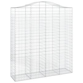 Coșuri gabion arcuite, 3 buc, 200x50x220/240cm, fier galvanizat, 3 image