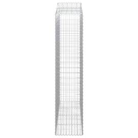 Coșuri gabion arcuite, 3 buc, 200x50x220/240cm, fier galvanizat, 5 image