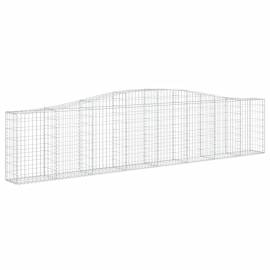 Coșuri gabion arcuite 10 buc, 400x30x80/100 cm, fier galvanizat, 3 image