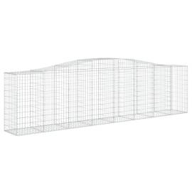 Coșuri gabion arcuite 4 buc, 400x50x100/120 cm fier galvanizat, 3 image