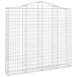 Coșuri gabion arcuite 6 buc, 200x30x180/200cm, fier galvanizat, 3 image