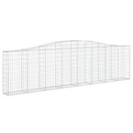 Coșuri gabion arcuite 6 buc, 400x30x100/120 cm fier galvanizat, 3 image