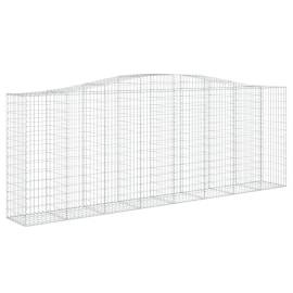 Coșuri gabion arcuite 6 buc, 400x50x140/160 cm, fier galvanizat, 3 image